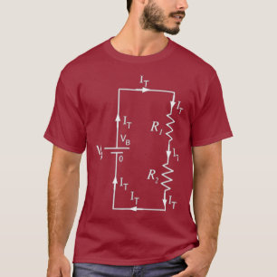 Fysieke OHMS WETTELIJKE Elektrische Techniek en T-shirt