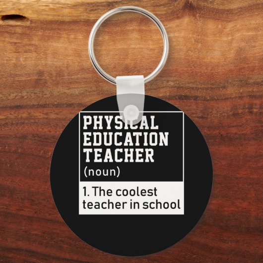 Fysieke Onderwijsleraar Definitie P.E. Sleutelhanger (Voorkant)