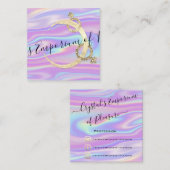 Fysieke opleiding Holograaf Sociale Logo Vierkante Visitekaartje (Voorkant / Achterkant)