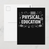 Fysieke opleiding leraar sport PE-onderricht Briefkaart (Voorkant / Achterkant)