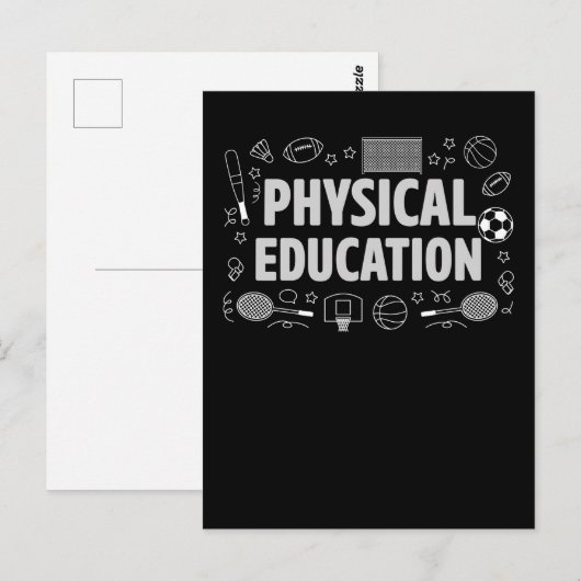 Fysieke opleiding leraar sport PE-onderricht Briefkaart (Voorkant / Achterkant)