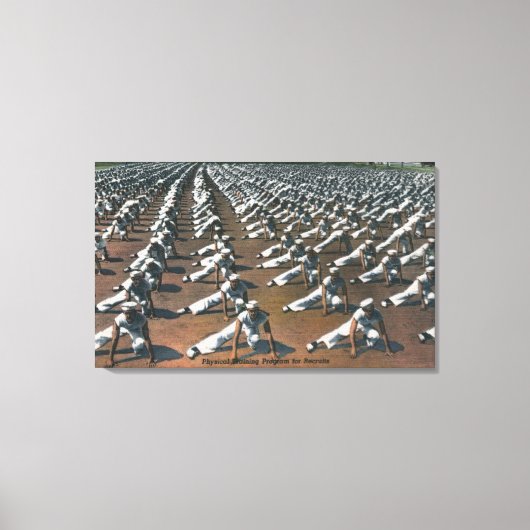 Fysieke Opleiding Programma voor Recruits - Amerik Canvas Afdruk (Voorkant)