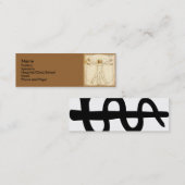 Fysieke profielkaart mini visitekaartje (Voorkant / Achterkant)