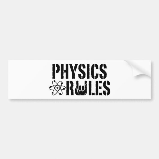 Fysieke regels bumpersticker (Voorkant)