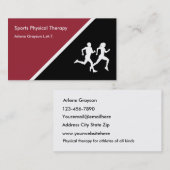 Fysieke rehab-behandeling sport visitekaartje (Voorkant / Achterkant)
