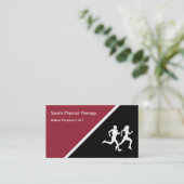 Fysieke rehab-behandeling sport visitekaartje (Staand voorkant)
