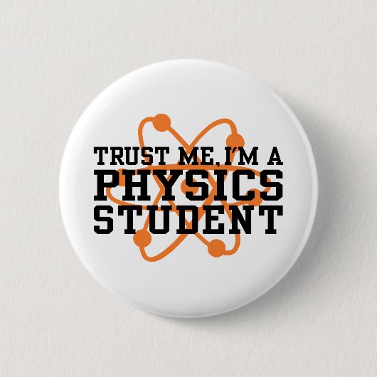 Fysieke student ronde button 5,7 cm (Voorkant)
