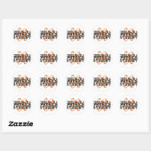 Fysieke student ronde sticker (Vel)