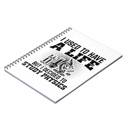 Fysieke studenten | Studium Physicist Gift Ideeën Notitieboek (Linkerzijde)