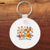 Fysieke therapeut shirt PT herfst Thanksgiving her Sleutelhanger (Voorkant)