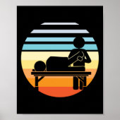 Fysieke therapie Adjunct Retro  Poster (Voorkant)