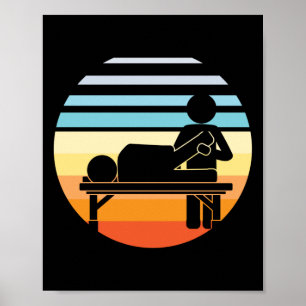 Fysieke therapie Adjunct Retro  Poster