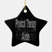 Fysieke therapie-analoog keramisch ornament (Voorkant)