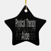 Fysieke therapie-analoog keramisch ornament (Achterkant)