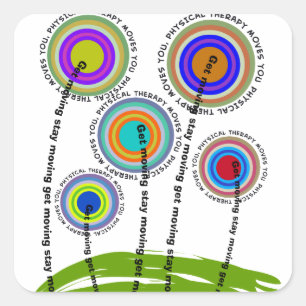 Fysieke therapie Artsy Gifts Vierkante Sticker