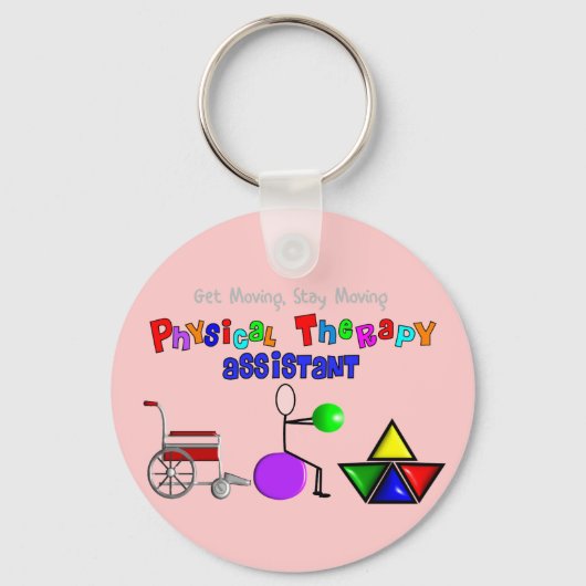 Fysieke therapie Assistant biedt unieke grafische Sleutelhanger (Voorkant)