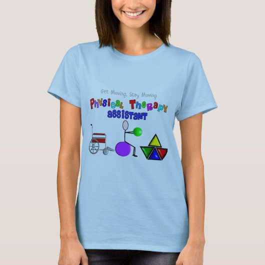 Fysieke therapie Assistant biedt unieke grafische  T-shirt (Voorkant)