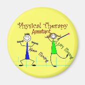 Fysieke therapie Assistant Stick People Design Magneet (Voorkant)