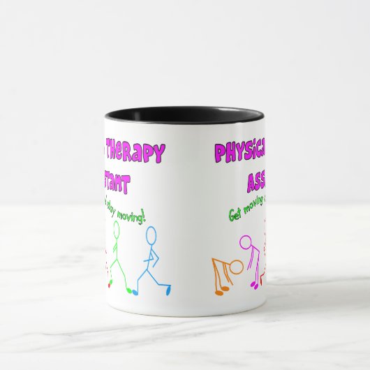 Fysieke therapie Assistant Stick People Design Mok (Midden)