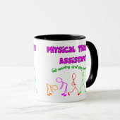 Fysieke therapie Assistant Stick People Design Mok (Voorkant rechts)