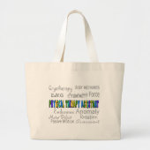 Fysieke therapie Assistant "Terminology" Design Grote Tote Bag (Voorkant)