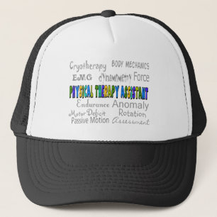 Fysieke therapie Assistant "Terminology" Design Trucker Pet