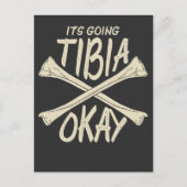 Fysieke therapie beterschap cadeau gebroken bot briefkaart (Voorkant)