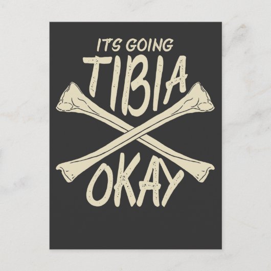 Fysieke therapie beterschap cadeau gebroken bot briefkaart (Voorkant)