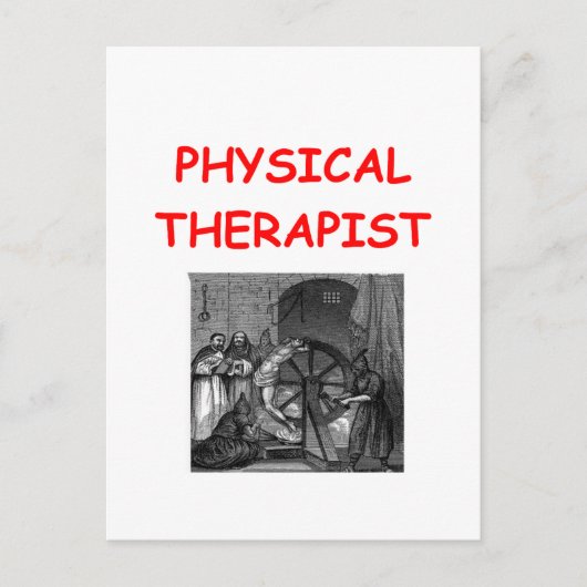 fysieke therapie briefkaart (Voorkant)