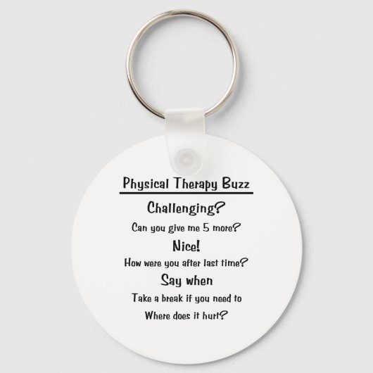 Fysieke therapie Buzz Sleutelhanger (Voorkant)