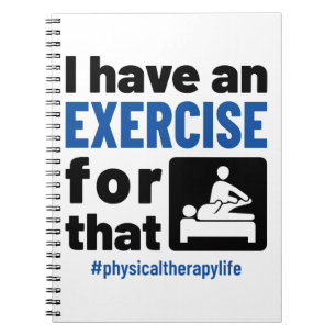 Fysieke therapie die ik daar gebruik van maak notitieboek