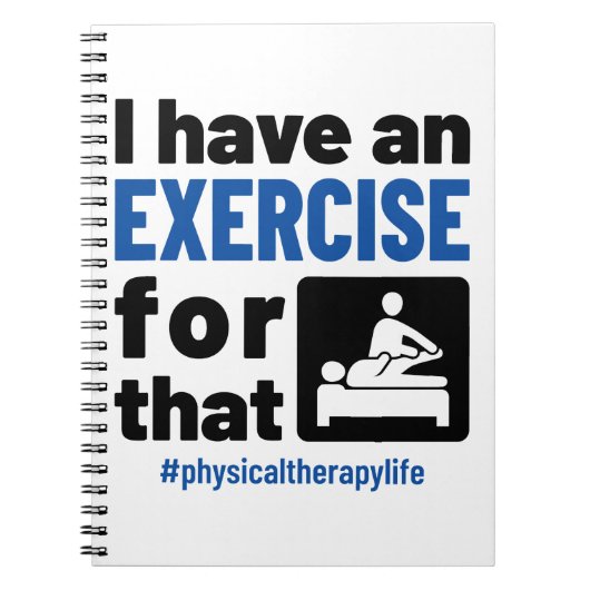 Fysieke therapie die ik daar gebruik van maak notitieboek (Voorkant)
