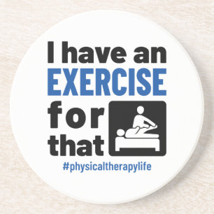 Fysieke therapie die ik daar gebruik van maak zandsteen onderzetter