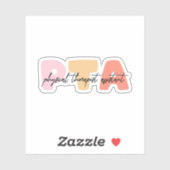 Fysieke therapie, Fysieke Therapie Adjunct PTA Sticker (Vel)