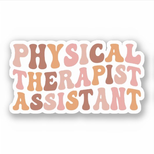 Fysieke therapie, Fysieke Therapie Adjunct PTA Sticker (Voorkant)