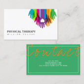 Fysieke therapie Gezondheid Visitekaartje (Voorkant / Achterkant)