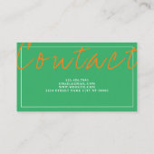 Fysieke therapie Gezondheid Visitekaartje (Achterkant)