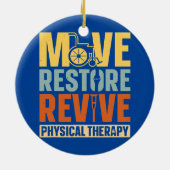 Fysieke therapie Herstel Fysieke PT Herstel Keramisch Ornament (Achterkant)