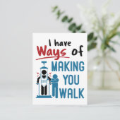 Fysieke therapie Ik heb manieren om je gang te lat Briefkaart (Staand voorkant)