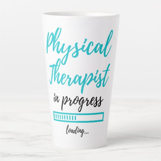 Fysieke therapie in behandeling 2 latte mok (Voorkant)