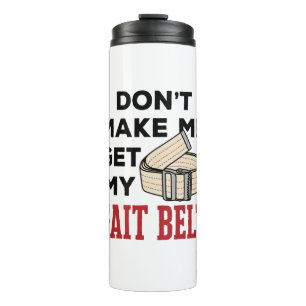 Fysieke therapie laat me niet mijn klote gordel ha thermosbeker