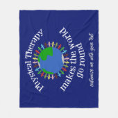 Fysieke therapie maakt de wereld rond fleece deken (Voorkant)