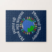 Fysieke therapie maakt de wereld rond legpuzzel (Horizontaal)