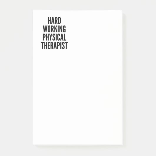 Fysieke therapie met hard werken post-it® notes (Voorkant)