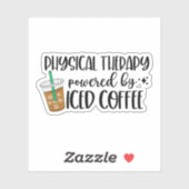 Fysieke therapie met Iced koffie Sticker (Vel)