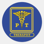 Fysieke Therapie Ronde Sticker (Voorkant)