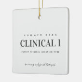 Fysieke Therapie School Clinical DPT Keramisch Ornament (Links)