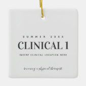 Fysieke Therapie School Clinical DPT Keramisch Ornament (Voorkant)