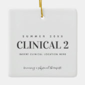 Fysieke Therapie School Clinical DPT Keramisch Ornament (Voorkant)