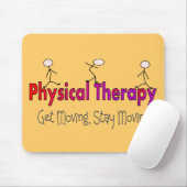 Fysieke therapie Stick People Design Muismat (Met muis)